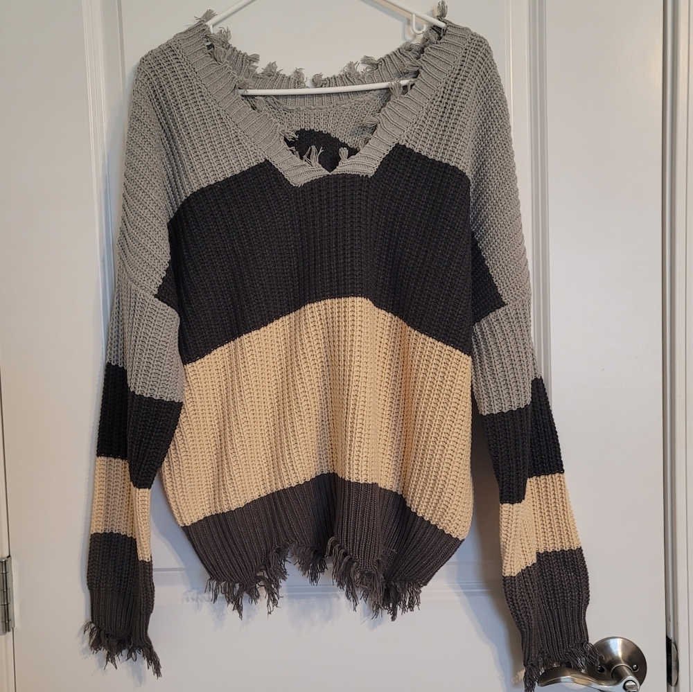 Color Block Sweater Size Medium